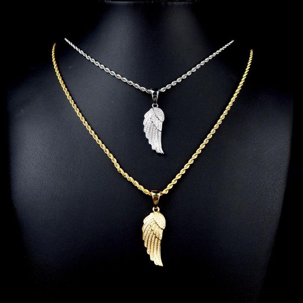 pendant necklaces wing copper jewelry, men's necklace micro-plating zircon simple ins street style personality, Silver
pendant necklaces wing copper jewelry, men's necklace micro-plating zircon simple ins street style personality, Silver