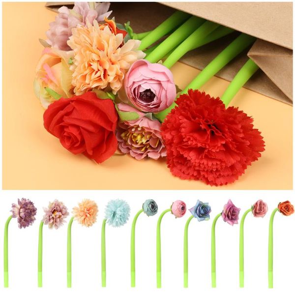 gel pens simulation rose flower decor silicone pen valentine's day gift 0.5mm black ink neutral school signature writing tools
gel pens simulation rose flower decor silicone pen valentine's day gift 0.5mm black ink neutral school signature writing tools