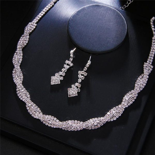earrings & necklace nigerian zircon bridal wedding jewelry sets rhinestone pearl drop bridesmaid african silver color set
earrings & necklace nigerian zircon bridal wedding jewelry sets rhinestone pearl drop bridesmaid african silver color set