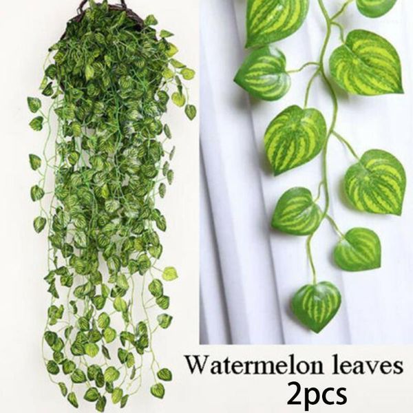 2pcs/set 90cm green artificial leaves ivy leaf trailing vine fake foliage flower hanging garland plant11
2pcs/set 90cm green artificial leaves ivy leaf trailing vine fake foliage flower hanging garland plant11