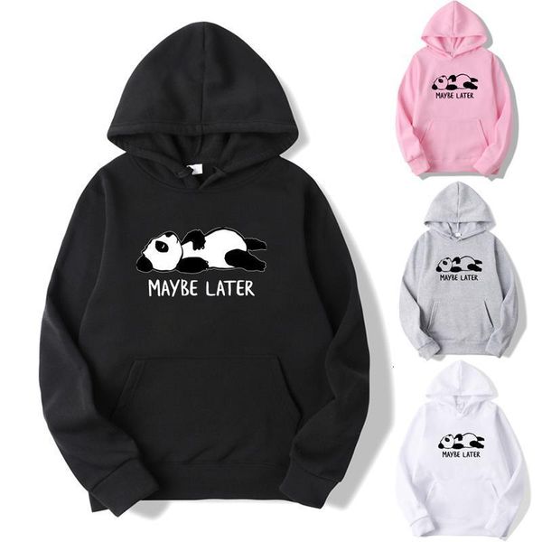 casual men women maybe later panda hoodie boys girls cute panda printed pullover funny teens couple sweatshirts sportswear, Black
casual men women maybe later panda hoodie boys girls cute panda printed pullover funny teens couple sweatshirts sportswear, Black