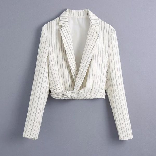 women's suits & blazers women casual striped suit short coat female tailored collar long sleeve outerwear office lady crop c1128, White;black
women's suits & blazers women casual striped suit short coat female tailored collar long sleeve outerwear office lady crop c1128, White;black