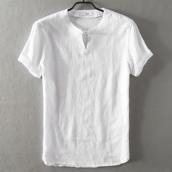 2021 summer new men's casual linen short-sleeved t-shirt loose thin flax t shirts men white solid tshirt mens camiseta 3xl deof
2021 summer new men's casual linen short-sleeved t-shirt loose thin flax t shirts men white solid tshirt mens camiseta 3xl deof