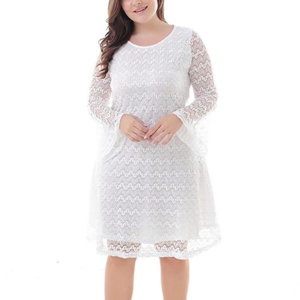 plus size dresses big party lace dress women o-neck long flare sleeve evening vestidos elegant retro hollow out ol, Black
plus size dresses big party lace dress women o-neck long flare sleeve evening vestidos elegant retro hollow out ol, Black