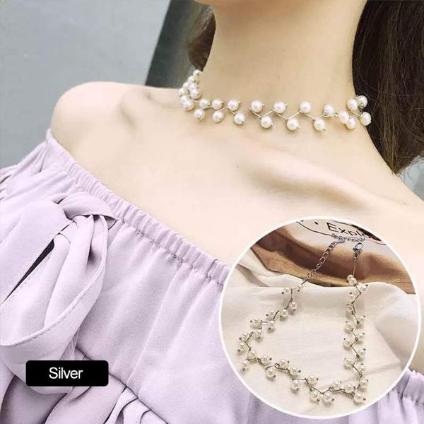 chokers korean jewelry fashion simple short necklace imitation pearl gold women statement choker, Golden;silver
chokers korean jewelry fashion simple short necklace imitation pearl gold women statement choker, Golden;silver