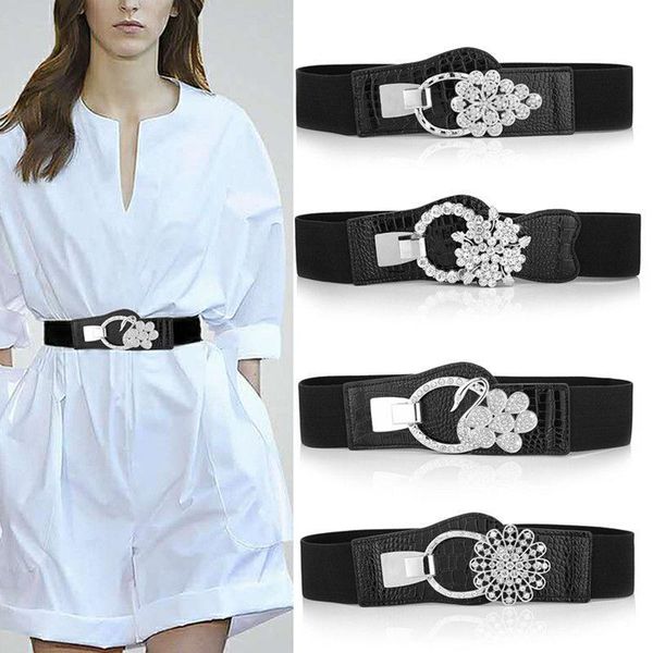 belts wide waist elastic women's buckles heart flower-shaped button fashion stretchy ladies leather waistband sweater coat dress, Black;brown
belts wide waist elastic women's buckles heart flower-shaped button fashion stretchy ladies leather waistband sweater coat dress, Black;brown
