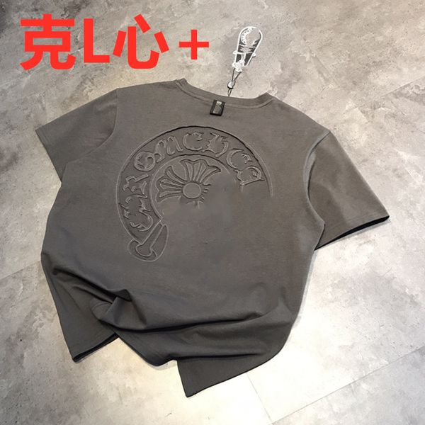 t shirt chaopai crojia summer sanskrit horseshoe patch embroidered short sleeve men's and women's street style casual, White
t shirt chaopai crojia summer sanskrit horseshoe patch embroidered short sleeve men's and women's street style casual, White