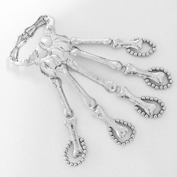 charm bracelets fashion women punk bracelet alloy skull finger hand chain skeleton bone ladies girls halloween gifts hsj88, Golden;silver
charm bracelets fashion women punk bracelet alloy skull finger hand chain skeleton bone ladies girls halloween gifts hsj88, Golden;silver