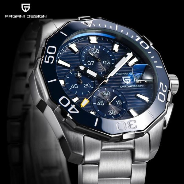 wristwatches brand pagani design men chronograph quartz watch full stainless steel casual luminous male clock waterproof a393, Slivery;brown
wristwatches brand pagani design men chronograph quartz watch full stainless steel casual luminous male clock waterproof a393, Slivery;brown