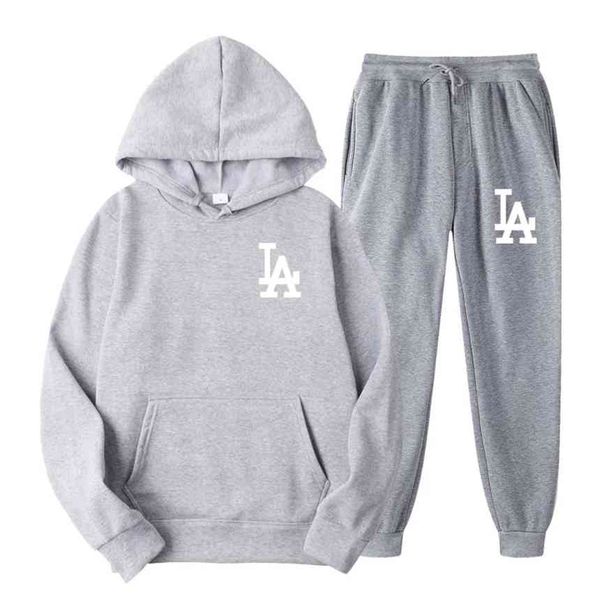 men's printed hoodie and vt set, sportswear, 2 piec, Gray 
men's printed hoodie and vt set, sportswear, 2 piec, Gray
