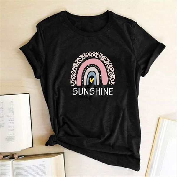 sunshine rainbow print o neck women t shirt short sleeve summer tee for loose femme ladies harajuku, White
sunshine rainbow print o neck women t shirt short sleeve summer tee for loose femme ladies harajuku, White