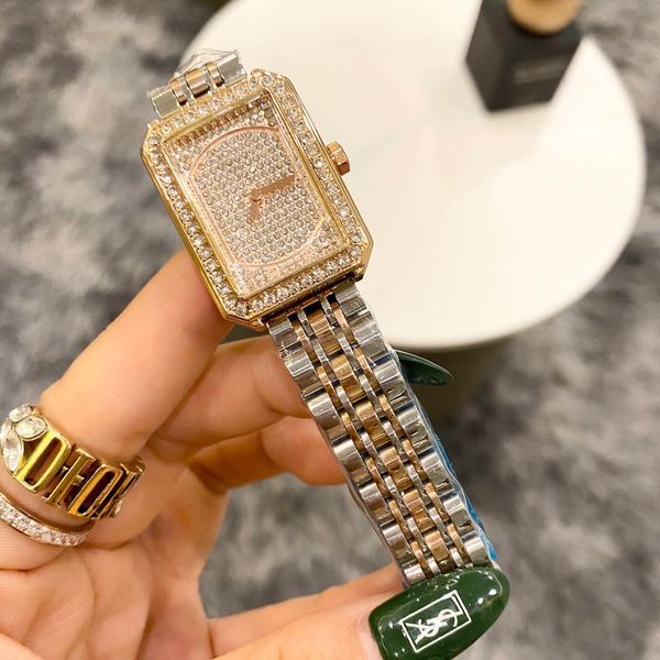 popular casual brand quartz wrist watch for women girl crystal rectangle style metal steel band watches cha44, Slivery;brown
popular casual brand quartz wrist watch for women girl crystal rectangle style metal steel band watches cha44, Slivery;brown