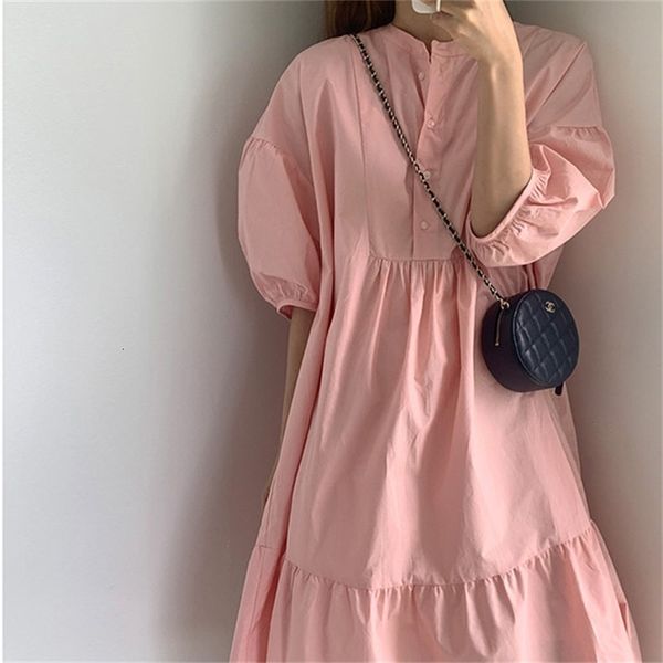 casual dresses summer pink loose princess lantern sleeves solid chic oversize 2021 femme gentle sweet stylish long vestidos 0fid, Black;gray
casual dresses summer pink loose princess lantern sleeves solid chic oversize 2021 femme gentle sweet stylish long vestidos 0fid, Black;gray