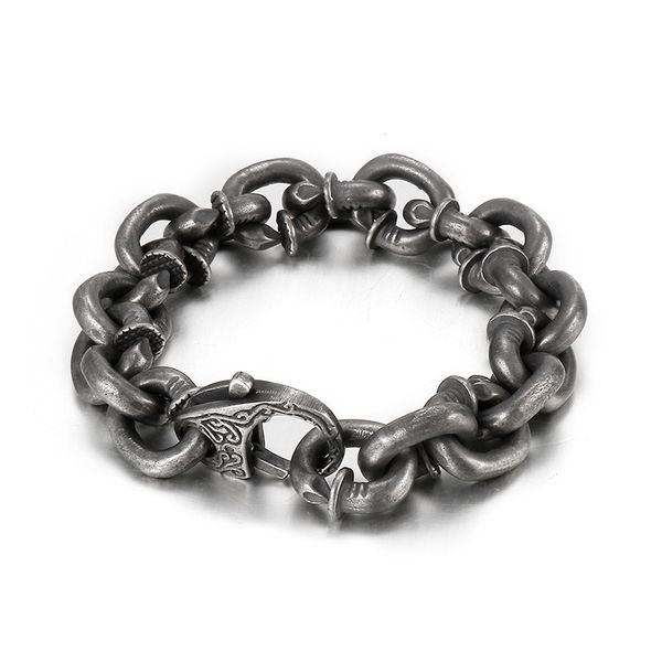 creative totem men's stainless steel bracelet link chain 13mm 9 inch 100g weight vintage black jewelry
creative totem men's stainless steel bracelet link chain 13mm 9 inch 100g weight vintage black jewelry
