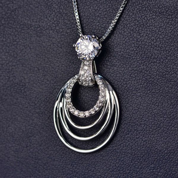 hbp fashion shi pei new drop shape oval multi-layer pendant luxury diamond necklace platinum jewelry, Silver
hbp fashion shi pei new drop shape oval multi-layer pendant luxury diamond necklace platinum jewelry, Silver