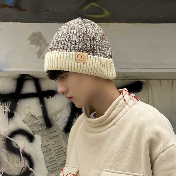 cool hat men's winter fashion korean youth handsome woolen psh knitted autumn and warm baotou, Blue;gray 
cool hat men's winter fashion korean youth handsome woolen psh knitted autumn and warm baotou, Blue;gray