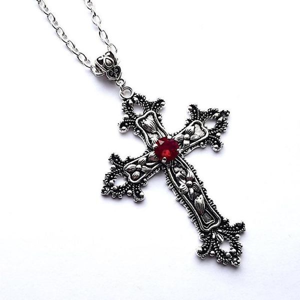 pendant necklaces goth large detailed cross drill jewel necklace tone charm punk handmade jewellery halloween rock statement women gift, Silver
pendant necklaces goth large detailed cross drill jewel necklace tone charm punk handmade jewellery halloween rock statement women gift, Silver