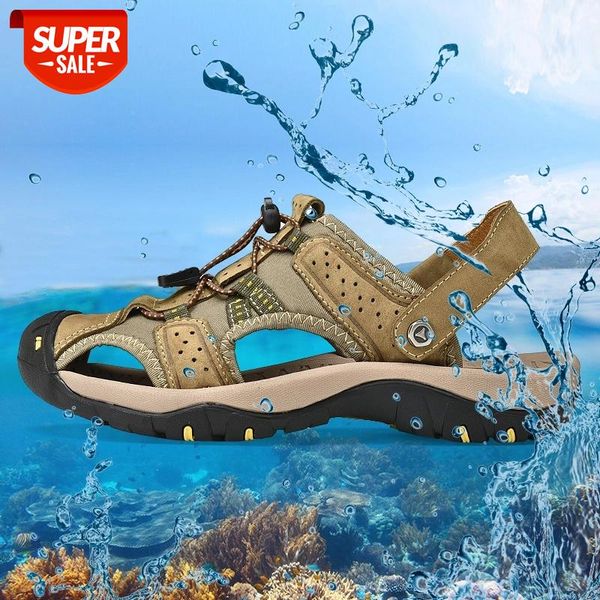 new 2019 summer genuine leather outdoor shoes men sandals casual classic water walking beach sandalias sandal mens big size #jc5s, Black
new 2019 summer genuine leather outdoor shoes men sandals casual classic water walking beach sandalias sandal mens big size #jc5s, Black