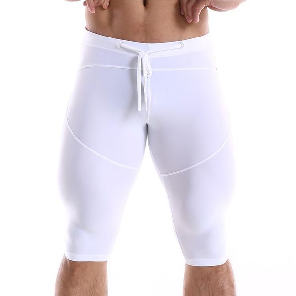 men's shorts nylon tight sports casual knee length solid color elastic waist mid short cycling skinny, White;black
men's shorts nylon tight sports casual knee length solid color elastic waist mid short cycling skinny, White;black