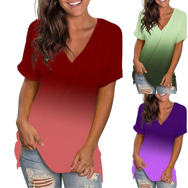 women's blouses & shirts autumn women chiffon blouse short sleeve female v neck casual gradient print feminina camisas blusas plus size, White
women's blouses & shirts autumn women chiffon blouse short sleeve female v neck casual gradient print feminina camisas blusas plus size, White