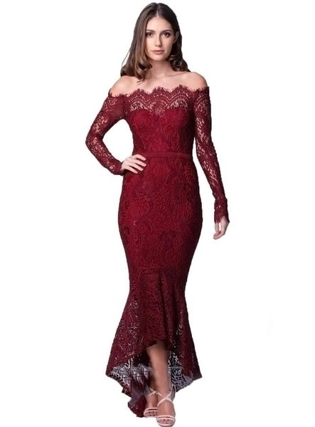 casual dresses spring autumn party lace trumpet solid woman sweet off shoulder neckline mermaid body con female banquet, Black;gray
casual dresses spring autumn party lace trumpet solid woman sweet off shoulder neckline mermaid body con female banquet, Black;gray