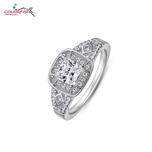 cluster rings colorfish solid 925 sterling silver 5mm zirconia gem wedding trend ring for women princess shape jewelry engagement gift, Golden;silver
cluster rings colorfish solid 925 sterling silver 5mm zirconia gem wedding trend ring for women princess shape jewelry engagement gift, Golden;silver