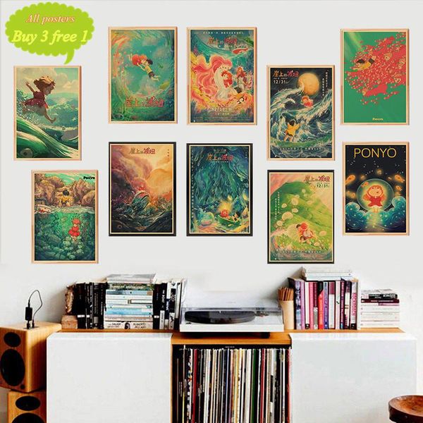 paintings modern home decoration wall art painting ponyo japanese kraft paper printing nordic modular artwork poster for living room
paintings modern home decoration wall art painting ponyo japanese kraft paper printing nordic modular artwork poster for living room