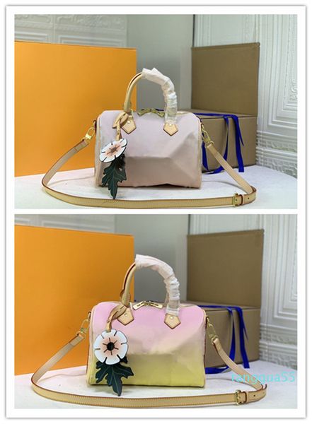 designer luxury speedy bandouliere rose clair giant express hand bag