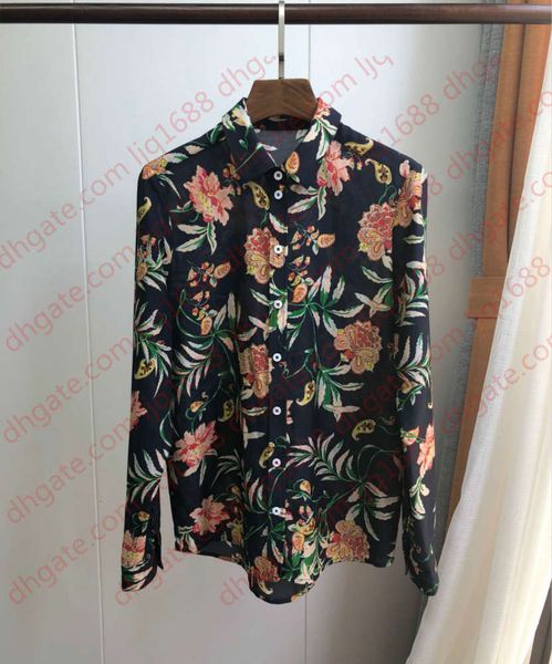 vintage woman's blouse forest silk impression turn-down collar female tfp0, White
vintage woman's blouse forest silk impression turn-down collar female tfp0, White