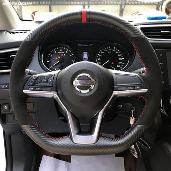 for nissan bluebird sylphy 2020 diy carbon fiber leather suede steering wheel cover car wheel cover
for nissan bluebird sylphy 2020 diy carbon fiber leather suede steering wheel cover car wheel cover
