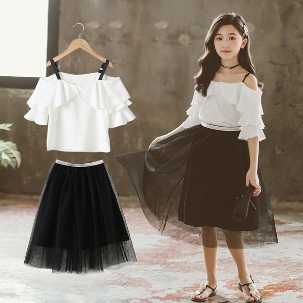 clothing sets 2021 summer middle and big children two-piece sling strapless chiffon korean girl suit thanksgiving outfits for girls, White
clothing sets 2021 summer middle and big children two-piece sling strapless chiffon korean girl suit thanksgiving outfits for girls, White