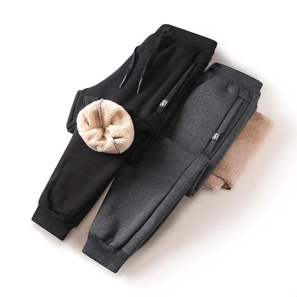 men's pants thicken casual winter cashmere warm sweatpants oversize men fitness sportswear trousers fleece male, Black
men's pants thicken casual winter cashmere warm sweatpants oversize men fitness sportswear trousers fleece male, Black