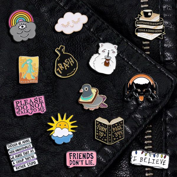 pins, brooches creative trendy cartoon text oil drop brooch pin denim bag gift for friends men women fashion jewelry clothes decoration, Gray
pins, brooches creative trendy cartoon text oil drop brooch pin denim bag gift for friends men women fashion jewelry clothes decoration, Gray