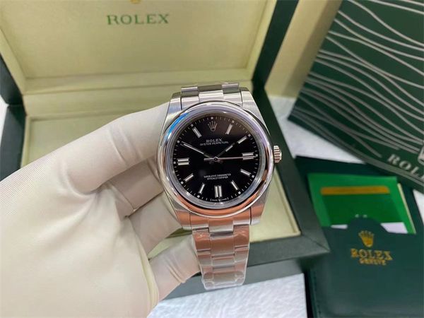with original box luxury wristwatch mens watch black dial stainless steel strap automatic machinery 41mm 115200 waterproof luminous watches, Slivery;brown
with original box luxury wristwatch mens watch black dial stainless steel strap automatic machinery 41mm 115200 waterproof luminous watches, Slivery;brown