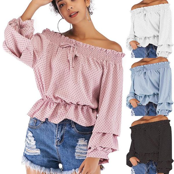 women's blouses & shirts 2021 sleeveless polka dot loose long sleeve chiffon shirt, White
women's blouses & shirts 2021 sleeveless polka dot loose long sleeve chiffon shirt, White