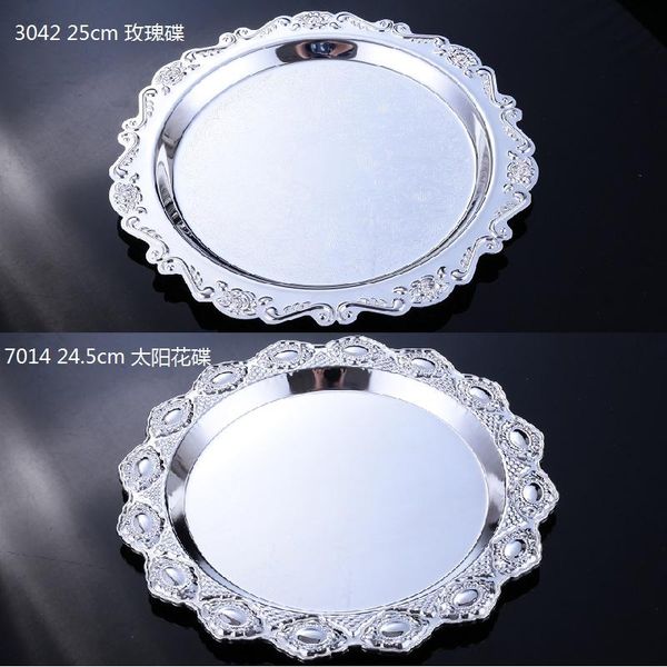 kitchen storage & organization diameter 24.5cm european metal round fruit plate afternoon sliver color tea snack tray with wedding sweets pa
kitchen storage & organization diameter 24.5cm european metal round fruit plate afternoon sliver color tea snack tray with wedding sweets pa