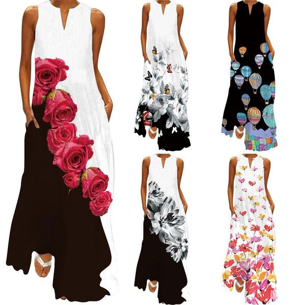 casual dresses print summer dress floral boho beach women party retro v-neck sleeveless pocket plus size 5xl, Black;gray
casual dresses print summer dress floral boho beach women party retro v-neck sleeveless pocket plus size 5xl, Black;gray
