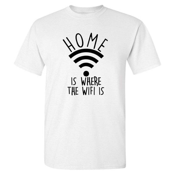 men's t-shirts home is where the wifi 2021 funny summer fashion tee shirts pure cotton short selling harajuku t shirt, White;black
men's t-shirts home is where the wifi 2021 funny summer fashion tee shirts pure cotton short selling harajuku t shirt, White;black