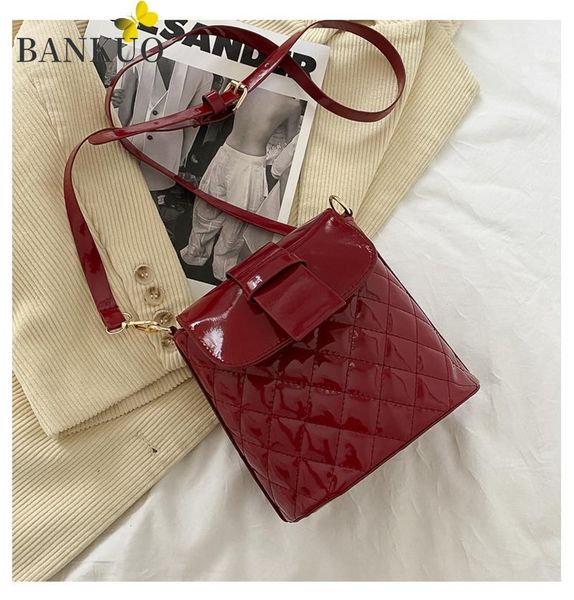 bankuo tote bag fashion patent leather women's designer handbag chain shoulder crossbody bag x271
bankuo tote bag fashion patent leather women's designer handbag chain shoulder crossbody bag x271