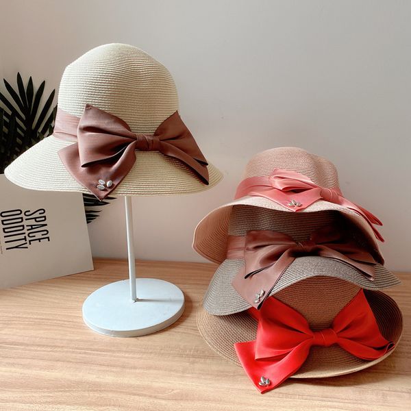 big hat 2021 elegant straw female summer sunscreen lucky leaf basin silk ribbon bow fisherman's, Blue;gray
big hat 2021 elegant straw female summer sunscreen lucky leaf basin silk ribbon bow fisherman's, Blue;gray