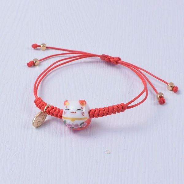 link, chain sen series girlfriends duo antique girl heart cute lucky cat braided bracelet, Black
link, chain sen series girlfriends duo antique girl heart cute lucky cat braided bracelet, Black