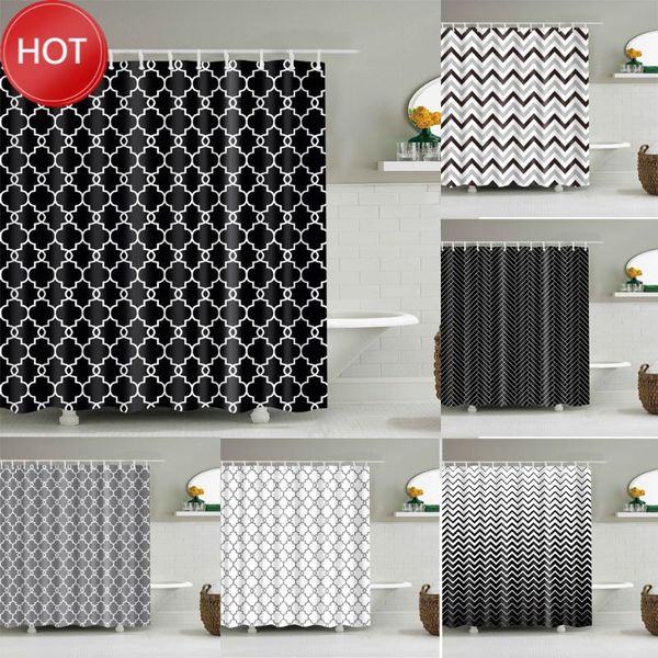 shower curtains black white wave stripe geometric bathroom frabic waterproof polyester bath curtain with hooks
shower curtains black white wave stripe geometric bathroom frabic waterproof polyester bath curtain with hooks