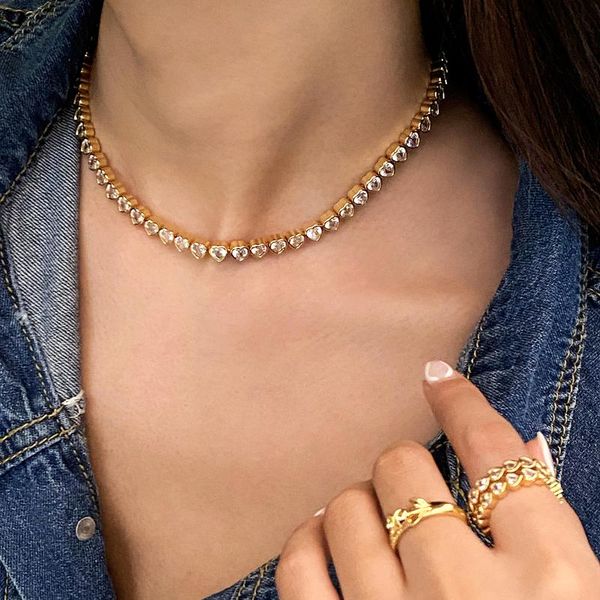 chokers light luxury slightly drunk love choker clavicle necklace fashion temperament rose flower ring bracelet female, Golden;silver
chokers light luxury slightly drunk love choker clavicle necklace fashion temperament rose flower ring bracelet female, Golden;silver
