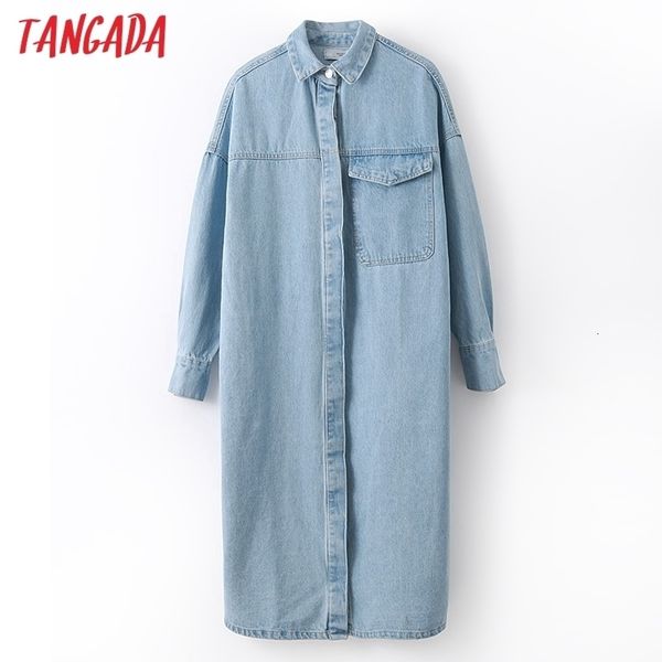 tangada women elegant oversized denim long trench coat autumn winter female street wear outwear windbreak 2n6 201030, Tan;black
tangada women elegant oversized denim long trench coat autumn winter female street wear outwear windbreak 2n6 201030, Tan;black