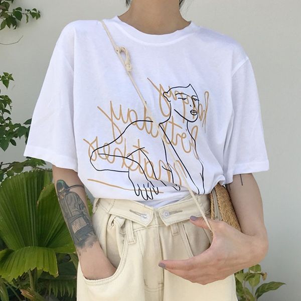 2021 new korean harajuku t women casual printed white tee shirt summer short sleeve o neck 60ob
2021 new korean harajuku t women casual printed white tee shirt summer short sleeve o neck 60ob