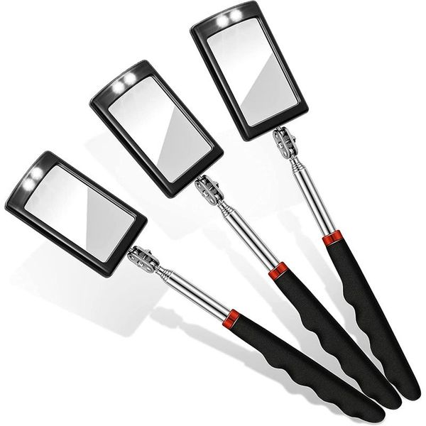 professional hand tool sets 3 pieces led telescoping inspection mirror observe square for check the condition of vehicle
professional hand tool sets 3 pieces led telescoping inspection mirror observe square for check the condition of vehicle