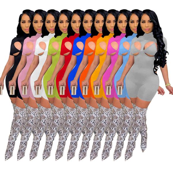 women jumpsuit tight shorts onesies rompers round neck high neck fashion pullover comfortable clubwear 836, Black;white
women jumpsuit tight shorts onesies rompers round neck high neck fashion pullover comfortable clubwear 836, Black;white