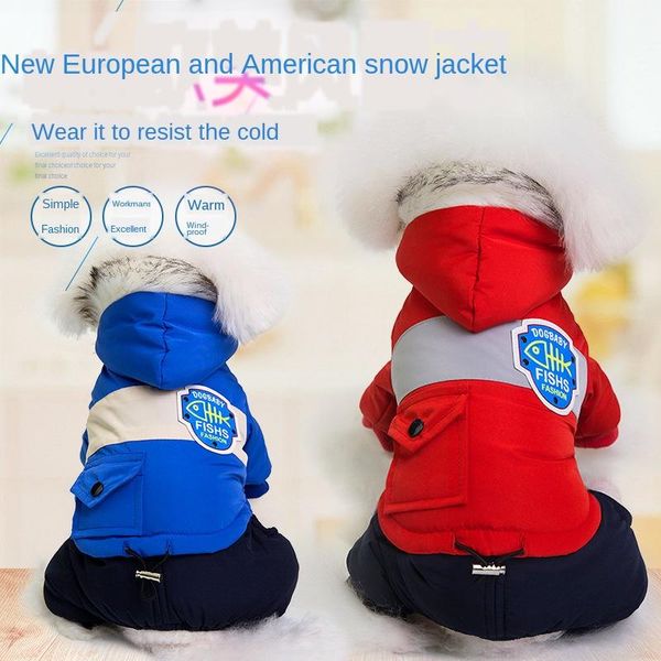 dog apparel pet clothes winter small thickened warm snow hooded four legs cotton-padded clothing
dog apparel pet clothes winter small thickened warm snow hooded four legs cotton-padded clothing