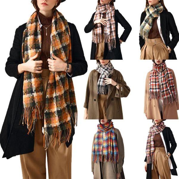 scarves 180cm x 70cm large tassel shawl 2021 plaid scarf women winter long fringe classic warm mosaic print pashmina, Blue;gray
scarves 180cm x 70cm large tassel shawl 2021 plaid scarf women winter long fringe classic warm mosaic print pashmina, Blue;gray
