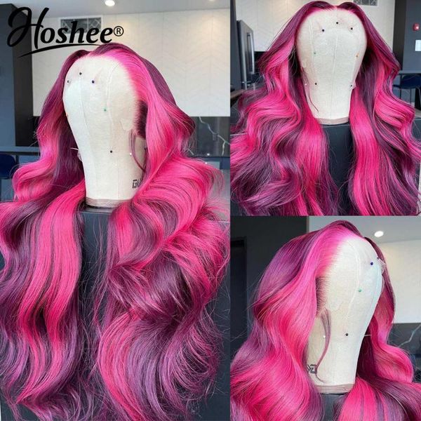 lace wigs 28 inches body wave purple pink front wig highlight colored hd transparent frontal brazilian virgin human hair, Black;brown
lace wigs 28 inches body wave purple pink front wig highlight colored hd transparent frontal brazilian virgin human hair, Black;brown